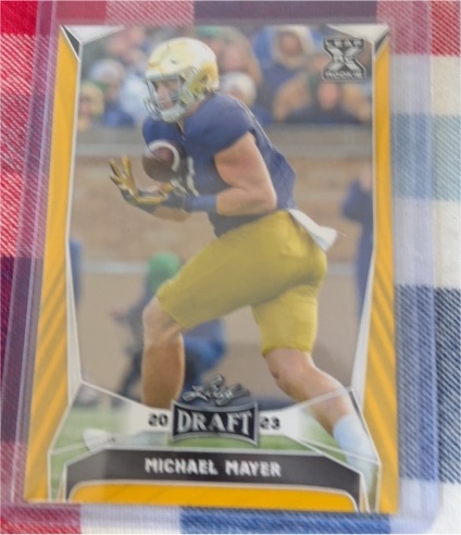 2023 Leaf Draft #62 Michael Mayer — front