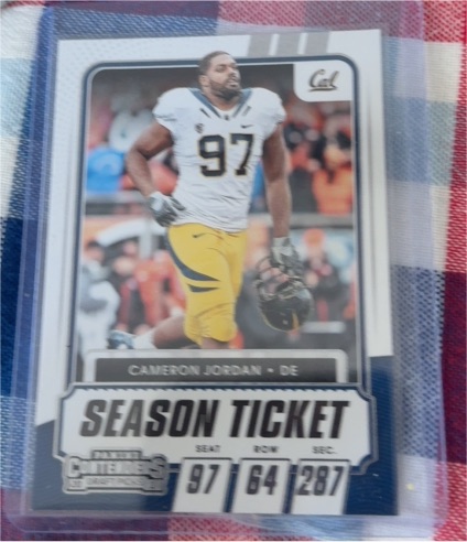 2021 Panini Contenders Draft Picks #86 Cameron Jordan — front