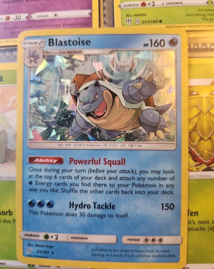 2019 Pokémon Team Up #25 Blastoise — front