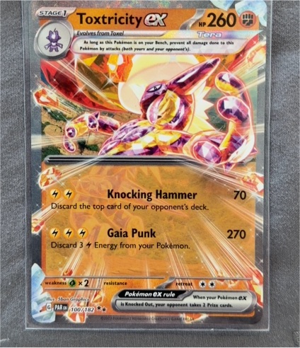 2023 Pokémon SV04: Paradox Rift #100 Toxtricity ex — front