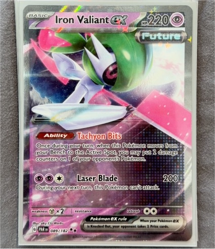2023 Pokémon Scarlet & Violet Paradox Rift #089 Iron Valiant EX — front