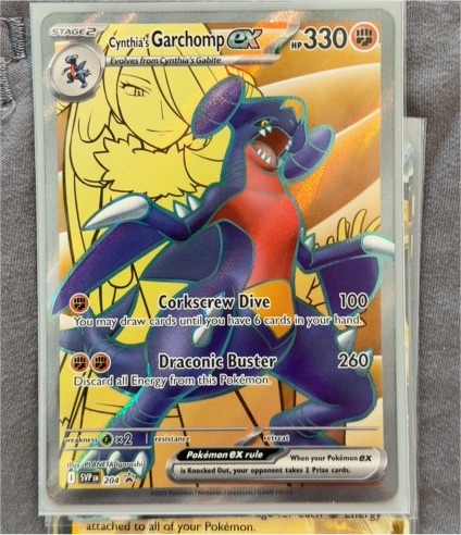 2023 Scarlet & Violet Promo #204 Cynthia's Garchomp ex — front