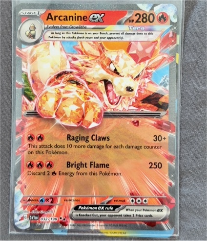 2023 Pokémon #032 Arcanine ex Scarlet & Violet — front