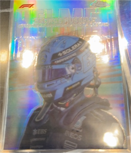 2024 Topps Chrome Formula 1 Helmet Collection #HC-5 George Russell — front
