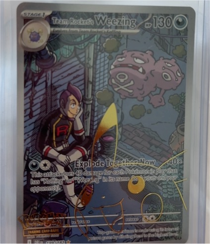 2025 Pokémon SV10 Destined Rivals #199/182 Team Rocket's Weezing — front