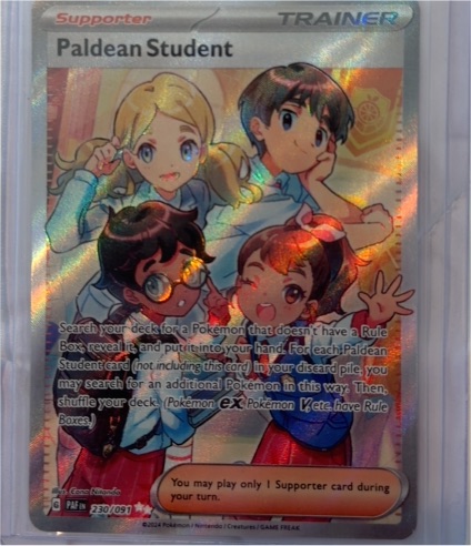 2024 Pokémon Paldean Fates #230 Paldean Student — front