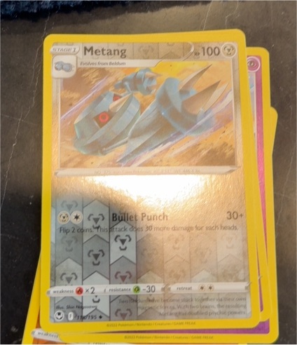 2022 Pokémon Sword & Shield Silver Tempest #118 Metang — front