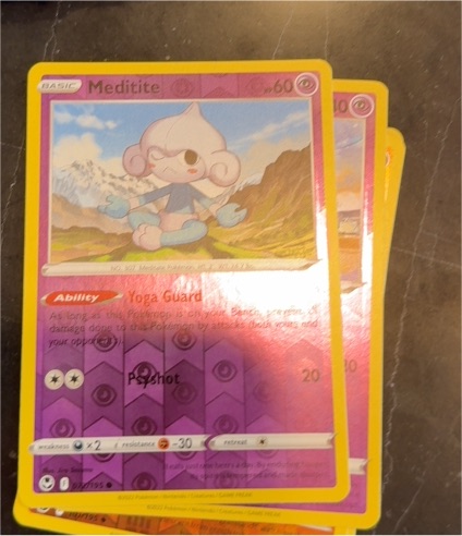 2022 Pokémon Silver Tempest #072 Meditite — front