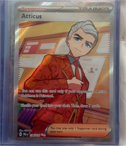 2021 Pokémon TCG Prismatic Evolutions #134 Atticus — front