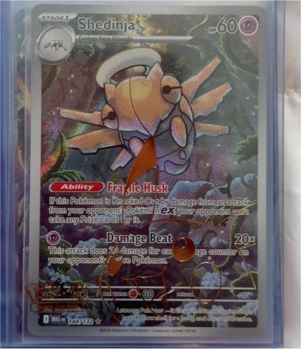 2025 Pokémon Mega Evolution #144/132 Shedinja Illustration Rare — front