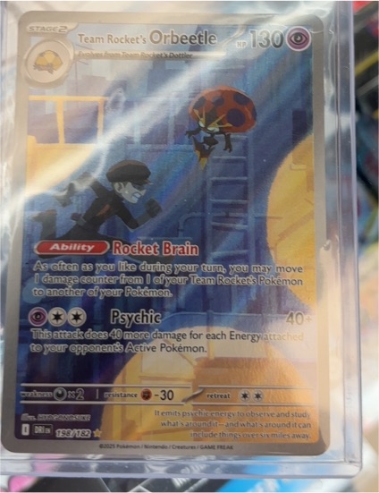 2023 Pokémon SV10: Destined Rivals #198 Team Rocket's Orbeetle — front