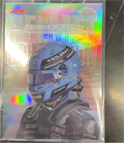 2024 Topps Chrome Formula 1 Helmet Collection #HC-5 George Russell — front