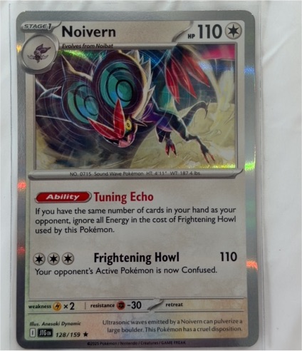 2025 Pokémon SV09: Journey Together #128 Noivern — front