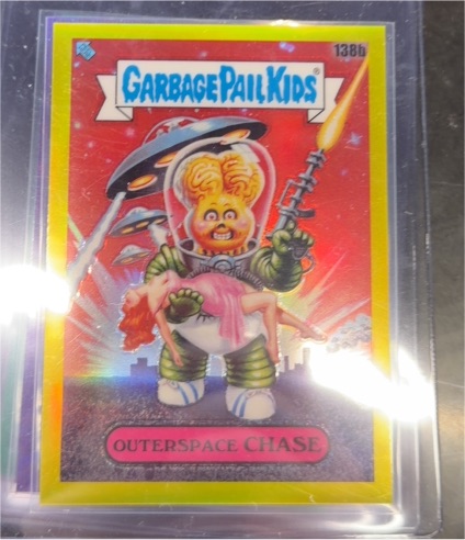 2021 Topps Garbage Pail Kids Chrome Series 4 #138b Outerspace Chase — front