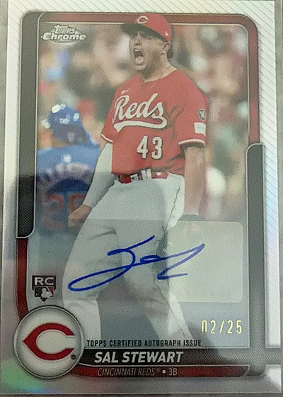 2026 Topps Chrome #RA-STE Sal Stewart — front