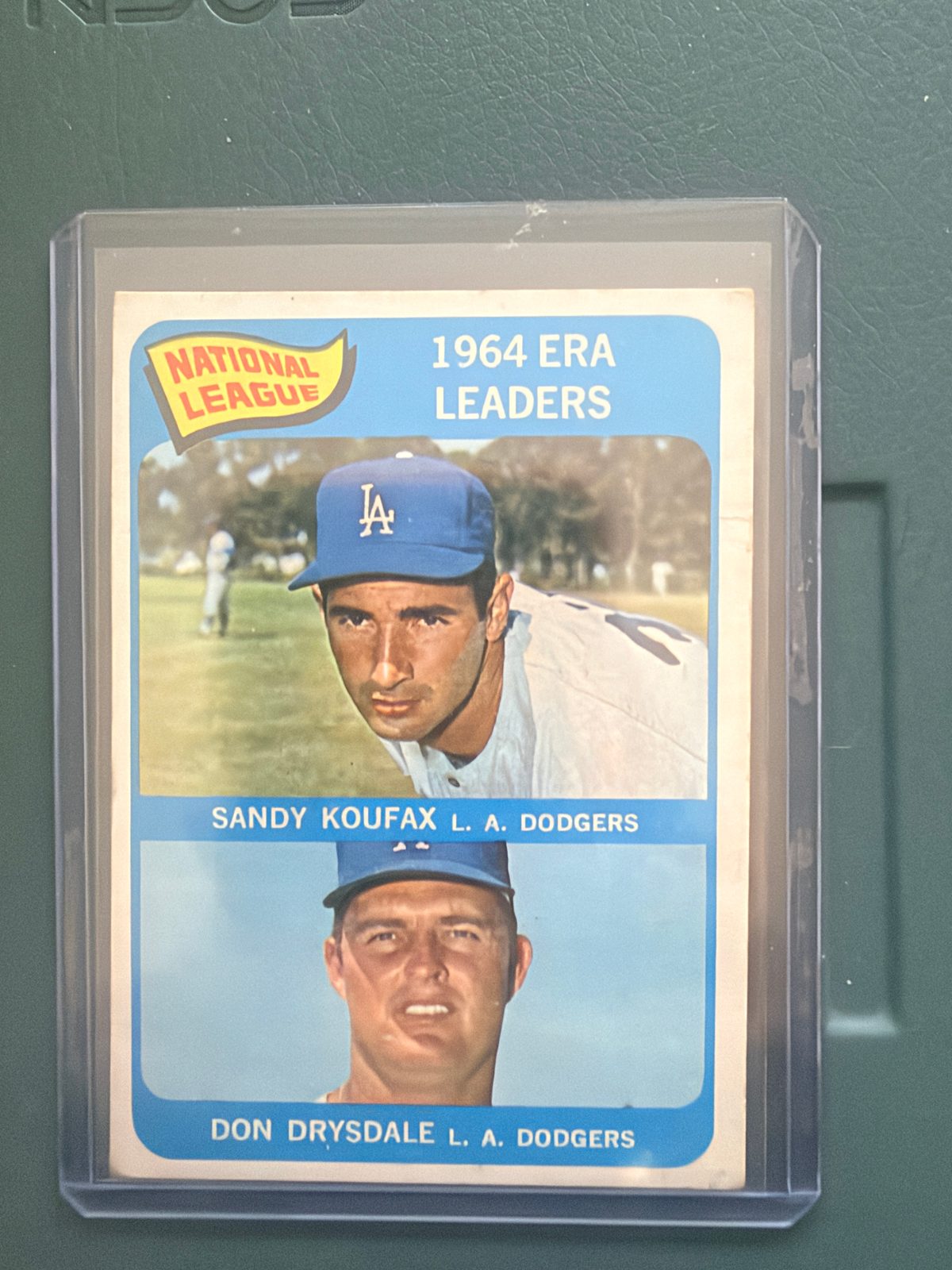 1965 Topps #8 1964 ERA Leaders Sandy Koufax Don Drysdale — front