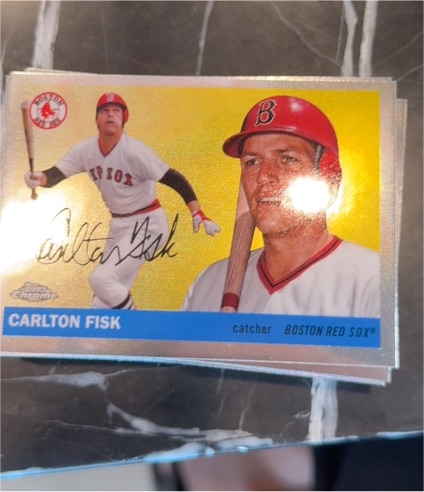 2025 Topps Chrome Platinum #357 Carlton Fisk — front