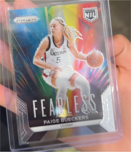 2024-25 Panini NIL UConn Basketball Paige Bueckers Prizm Fearless #F-1 — front