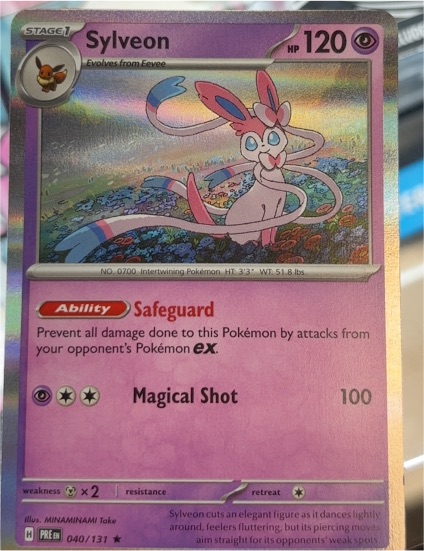 2019 Pokémon SV: Prismatic Evolutions #040 Sylveon — front