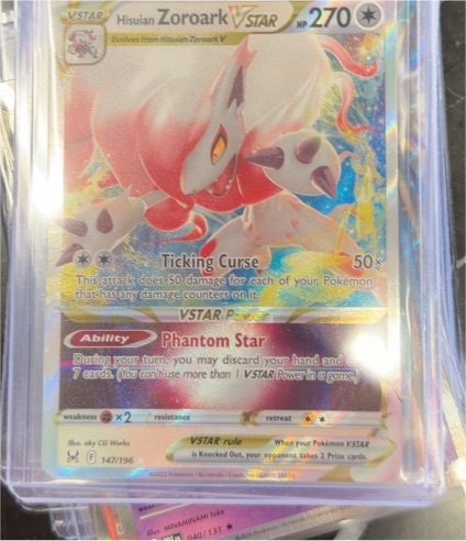 2022 Pokémon Lost Origin #147 Hisuian Zoroark VSTAR — front