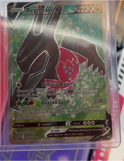2022 Pokémon Sword & Shield Silver Tempest #183 Regidrago V — front