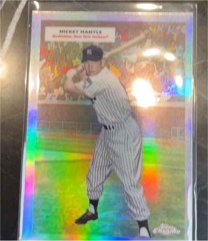 2025 Topps Chrome Platinum #55DH-10 Mickey Mantle — front