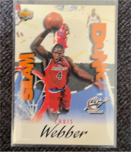 1997-98 Upper Deck Slam Dunk #SD1 Chris Webber — front