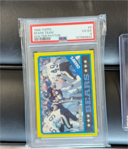 1986 Topps #9 Walter Payton — front