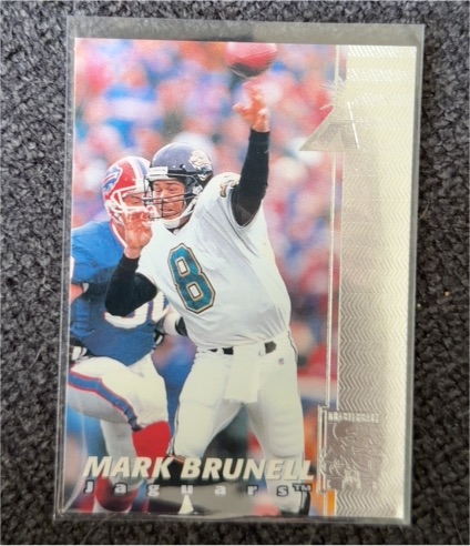 1997 Pinnacle Rembrandt #9 Mark Brunell Jacksonville Jaguars — front
