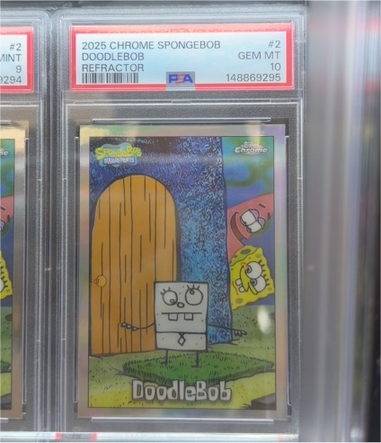 2025 Topps Chrome SpongeBob DoodleBob #2 — front
