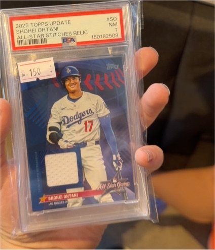 2025 Topps Update #SO Shohei Ohtani All-Star Stitches Relic — front