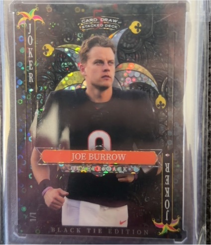 2026 Wild Card Black Tie Edition Joe Burrow Joker — front
