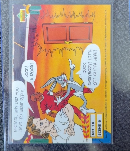 1993 Upper Deck Adventures in Toon World #ACT10SCENE6 Michael Jordan — front