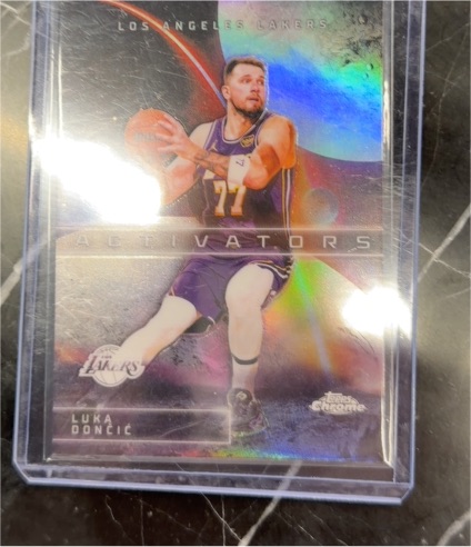 2026 Topps Chrome Update #AC-20 Luka Dončić Activators Insert Los Angeles Lakers — front