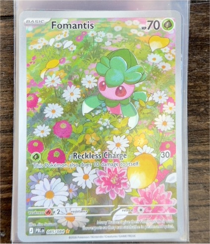 2026 Nintendo Sun & Moon #085/084 Fomantis — front