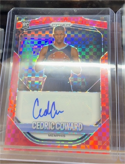 2025-26 Panini Prizm #PA-CED Cedric Coward — front