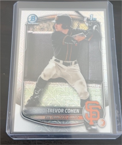 2025 Bowman Draft #BDC-46 Trevor Cohen Chrome Mojo Refractor San Francisco Giants — front