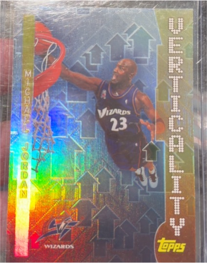 2002-03 Topps Verticality #V8 Michael Jordan — front
