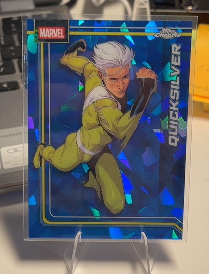 2026 Topps Chrome Marvel Sapphire #093 Quicksilver — front