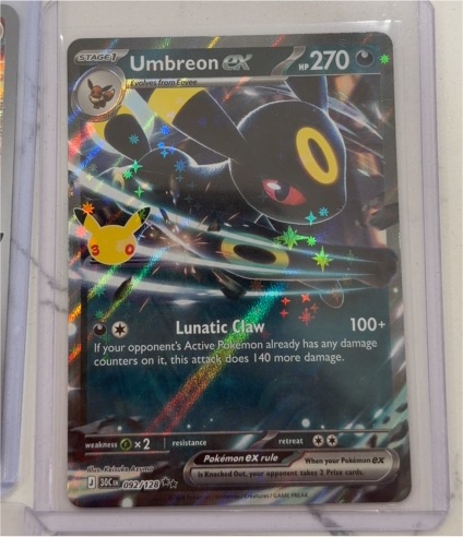 2026 Pokémon TCG Umbreon ex 092/128 — front