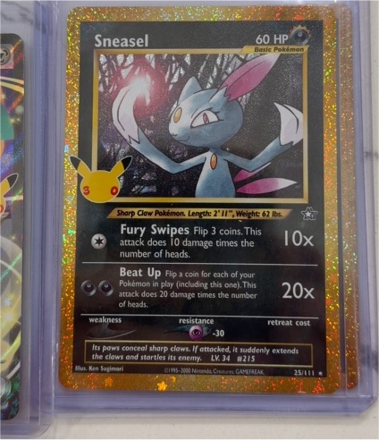 2026 Pokemon 30th Celebration #25 Sneasel — front