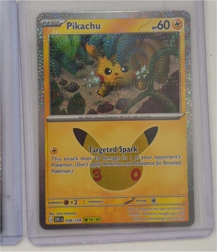 2026 Pokémon 30th Anniversary #038 Pikachu — front