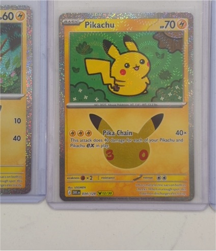 2026 Pokemon 30th Celebration #034 Pikachu — front