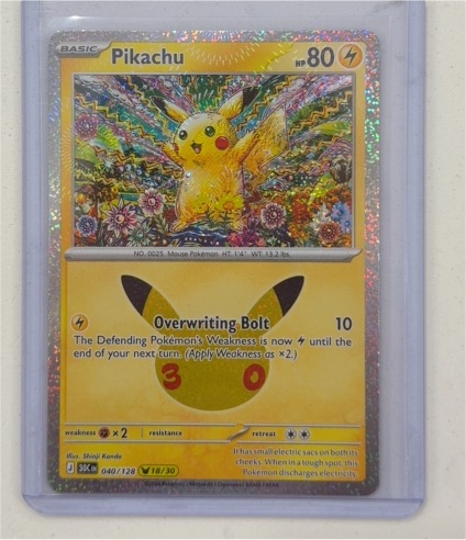 2026 Pokémon 30th Anniversary #040 Pikachu — front
