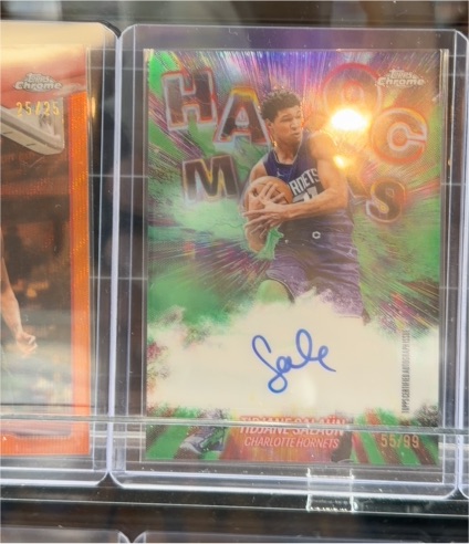 2025-26 Topps Chrome Update #HM-TS Tidjane Salaun Havoc Marks — front