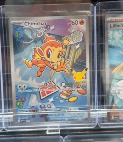 2025 Pokémon #041 Chimchar First Partner Illustration Promo — front