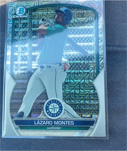 2023 Bowman Chrome #BCP-233 Lázaro Montes — front