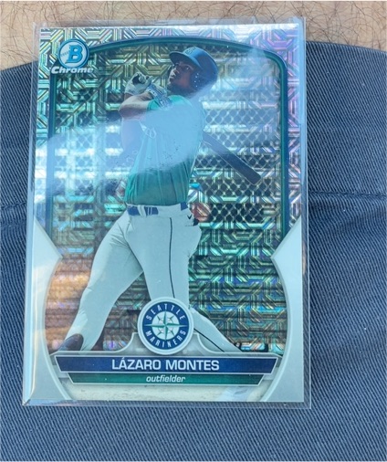 2023 Bowman Chrome #BCP-58 Lazaro Montes — front