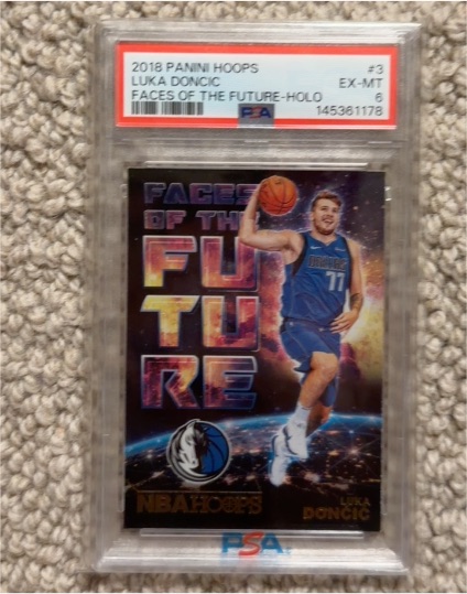 2018 Panini Hoops #3 Luka Doncic Faces of the Future Holo — front