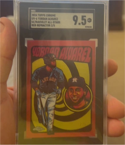 2024 Topps Chrome Ultraviolet All-Stars #UV-6 Yordan Alvarez — front